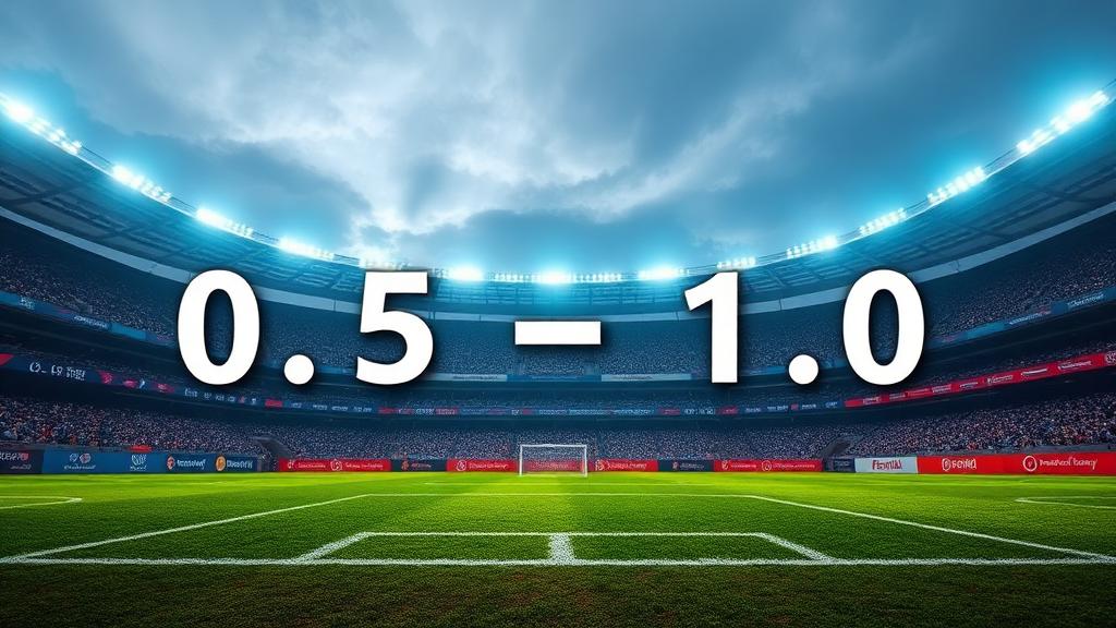 Padang bola sepak dengan nombor handicap — panduan pemula Asian Handicap