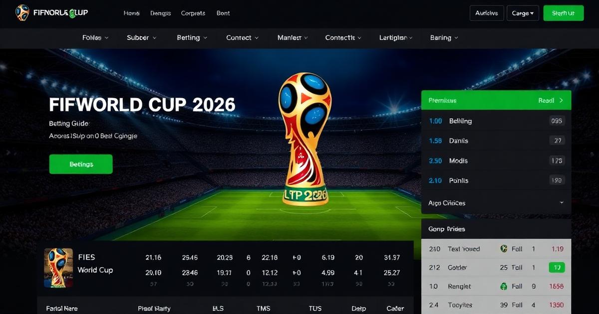 Panduan pertaruhan Piala Dunia FIFA 2026 dengan trofi dan odds